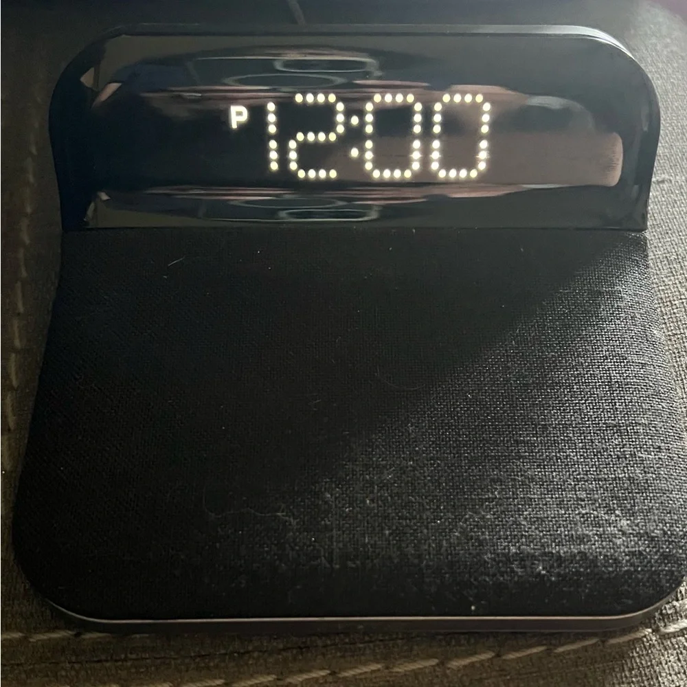 iHome Black Alarm Clock Base with Vent Grilles